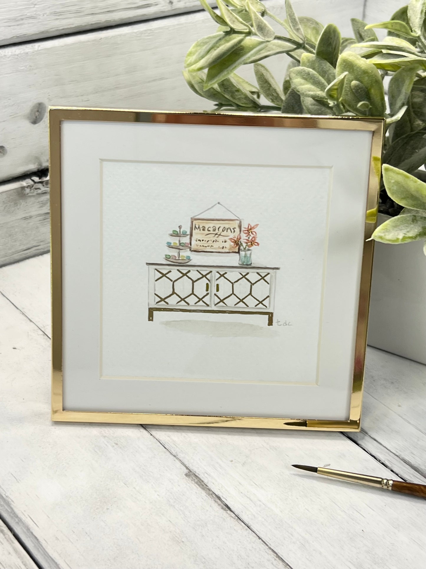 "Sweet Treats" - Original Watercolor Framed Art