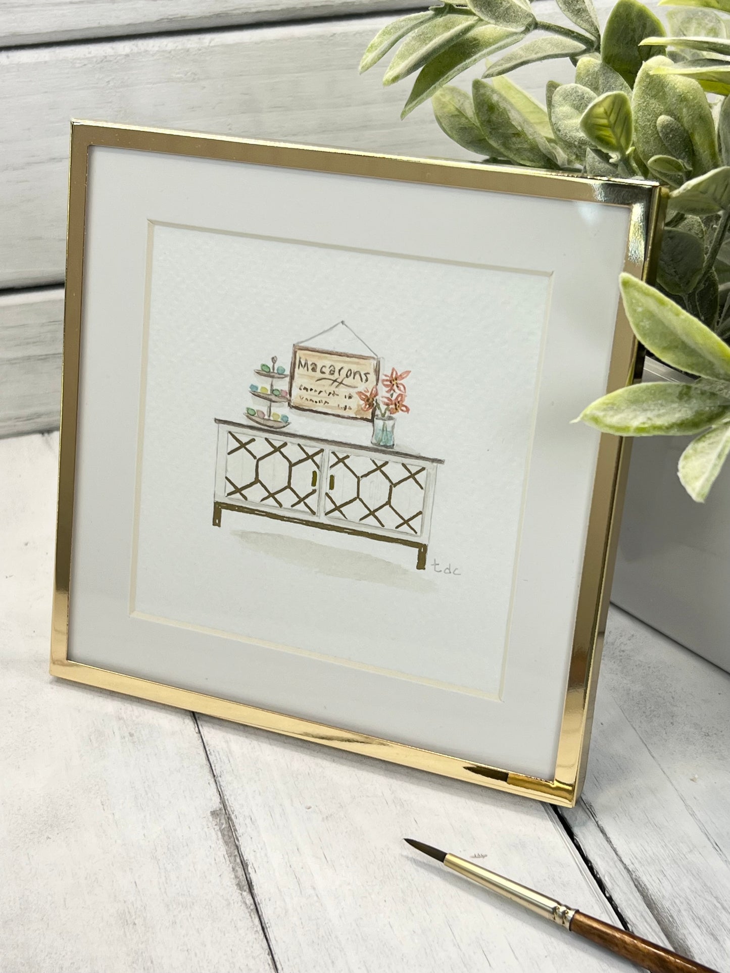 "Sweet Treats" - Original Watercolor Framed Art
