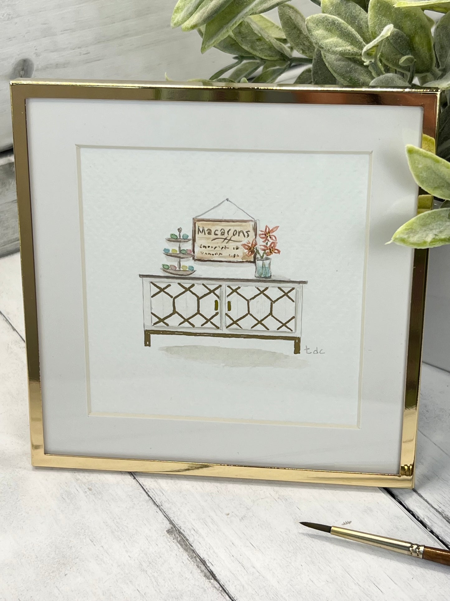 "Sweet Treats" - Original Watercolor Framed Art