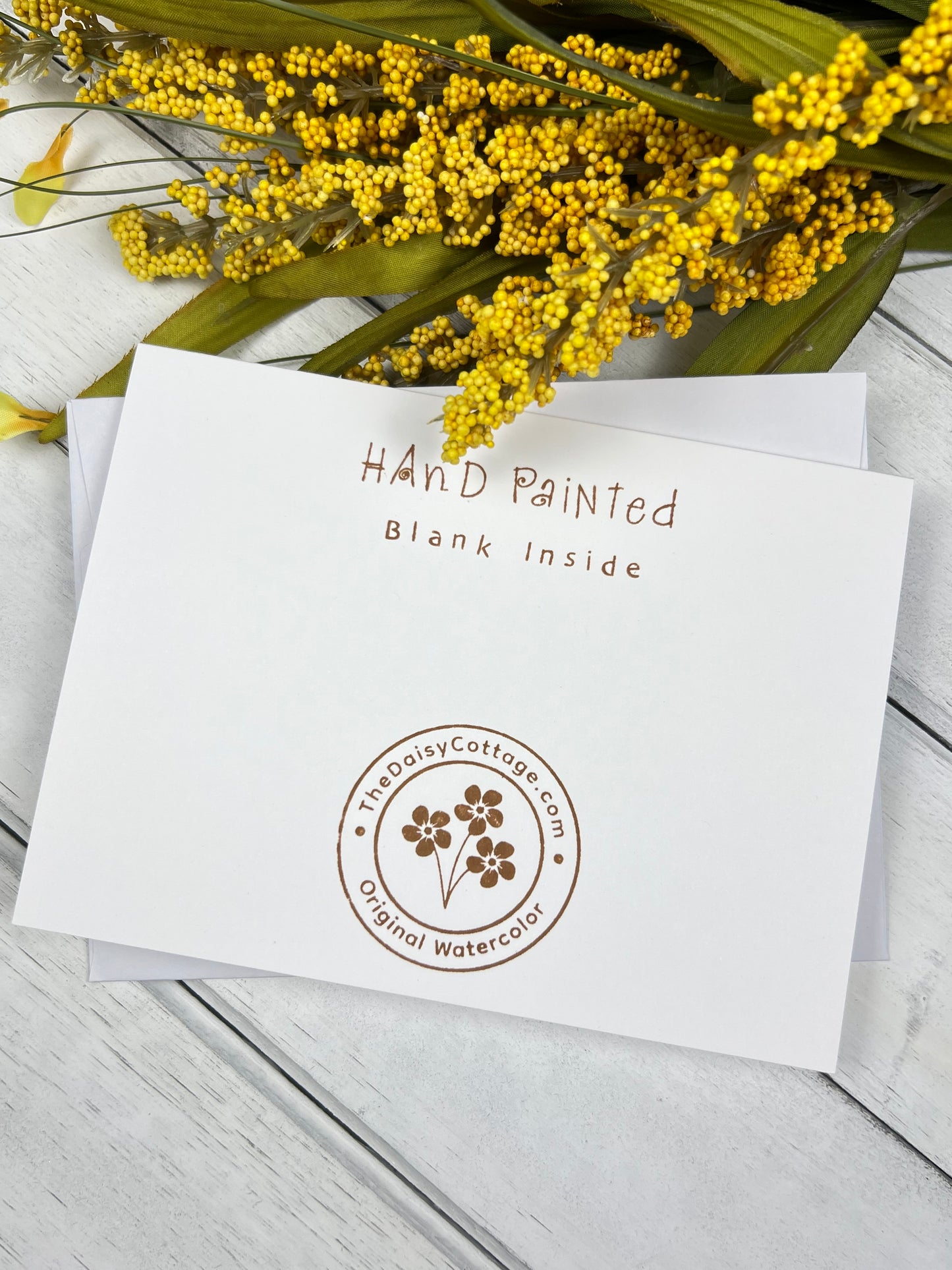 "Flowers" - Hand Painted Watercolor Greeting Card