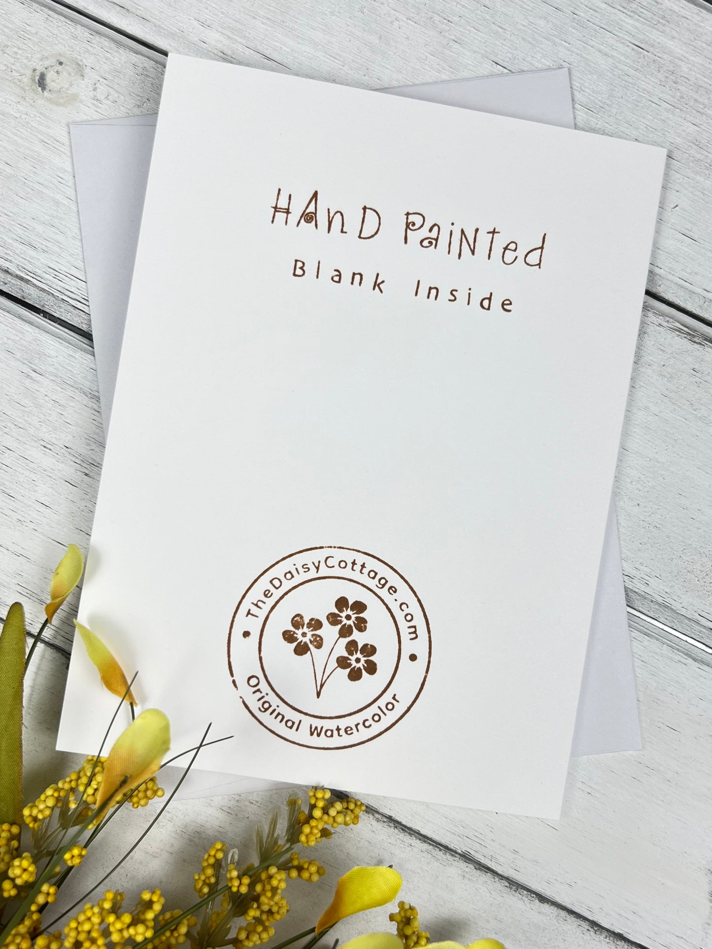 "Modern House Plant" - Hand Painted Watercolor Greeting Card