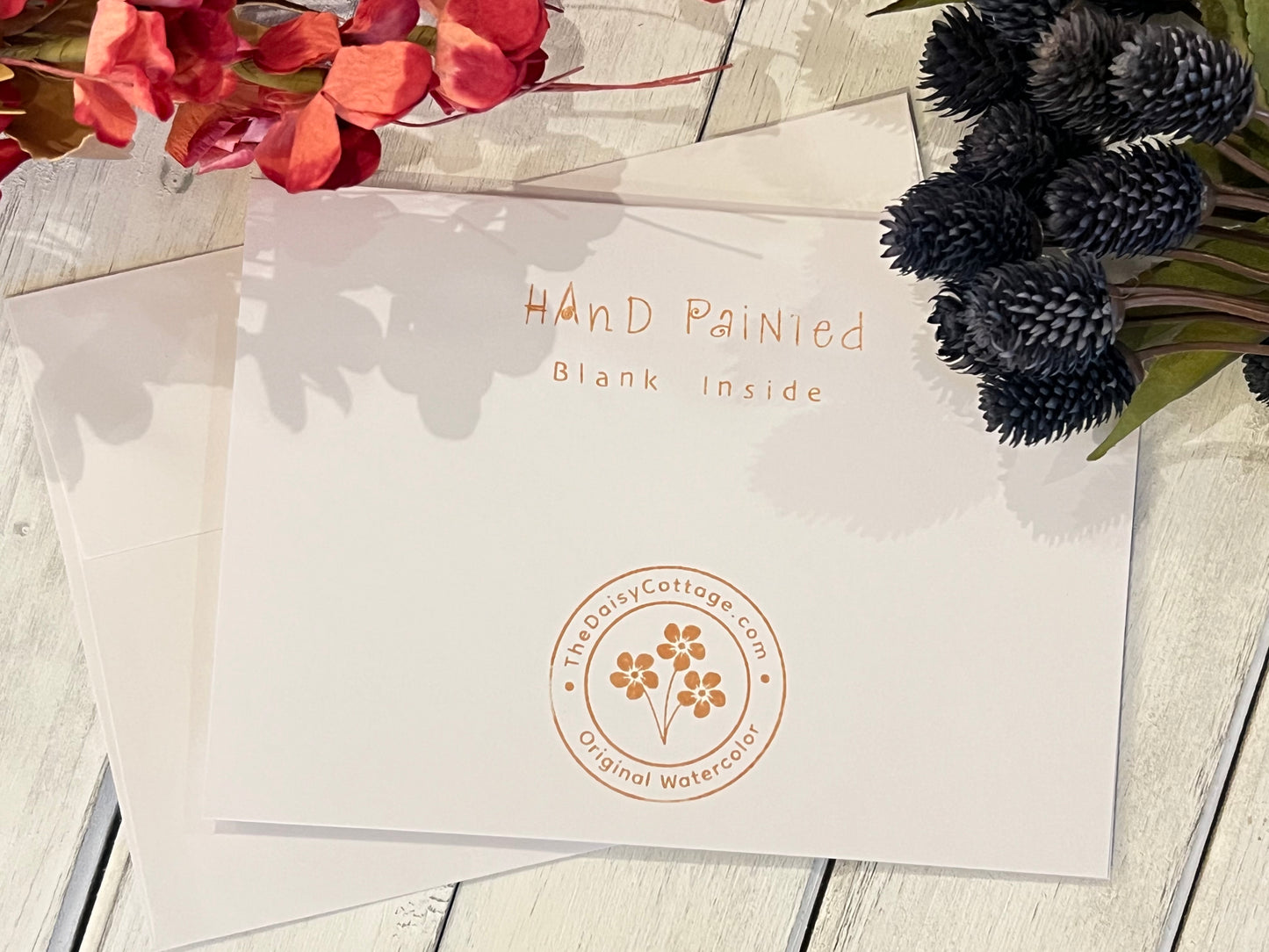 "Towels" - Hand Painted Watercolor Greeting Card