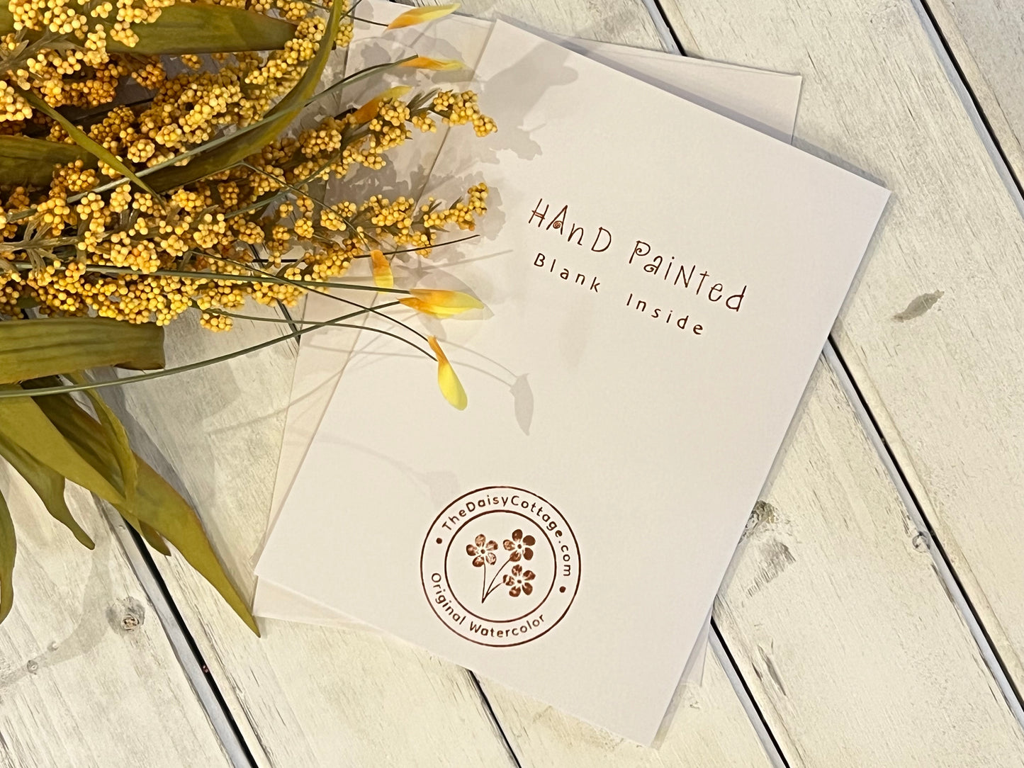 "Flower Bouquet" - Hand Painted Watercolor Greeting Card