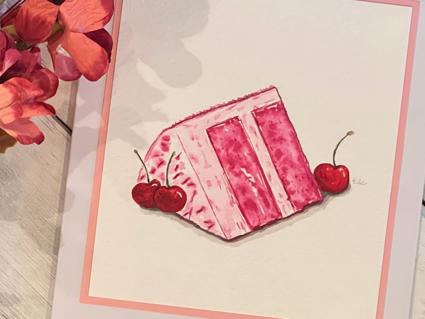 "Piece of Cake" - Original Watercolor Greeting Card