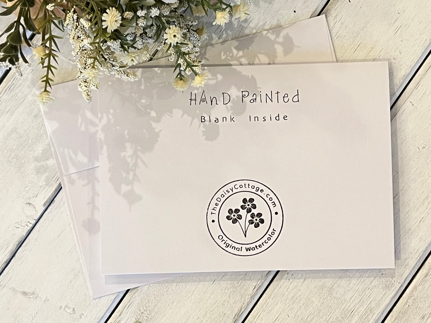 "His & Her Towels" - Hand Painted Watercolor Greeting Card