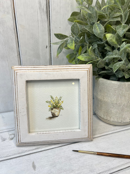 "Fern House Plant" - Original Watercolor Framed Art
