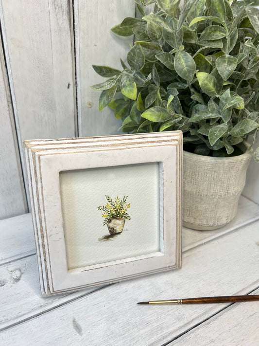 "Fern House Plant" - Original Watercolor Framed Art