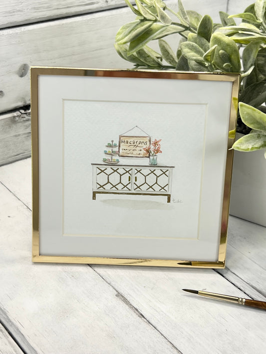 "Sweet Treats" - Original Watercolor Framed Art