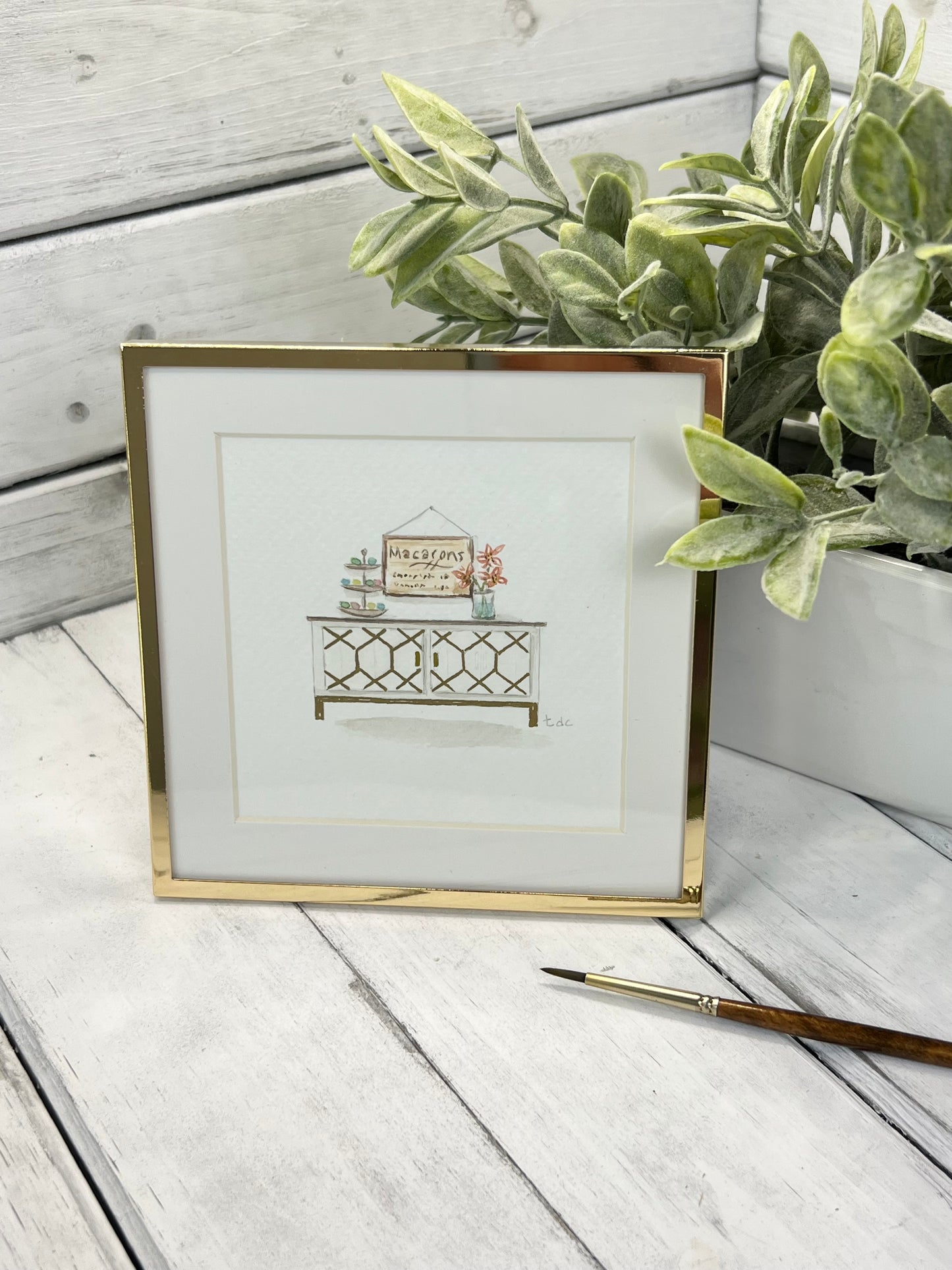 "Sweet Treats" - Original Watercolor Framed Art