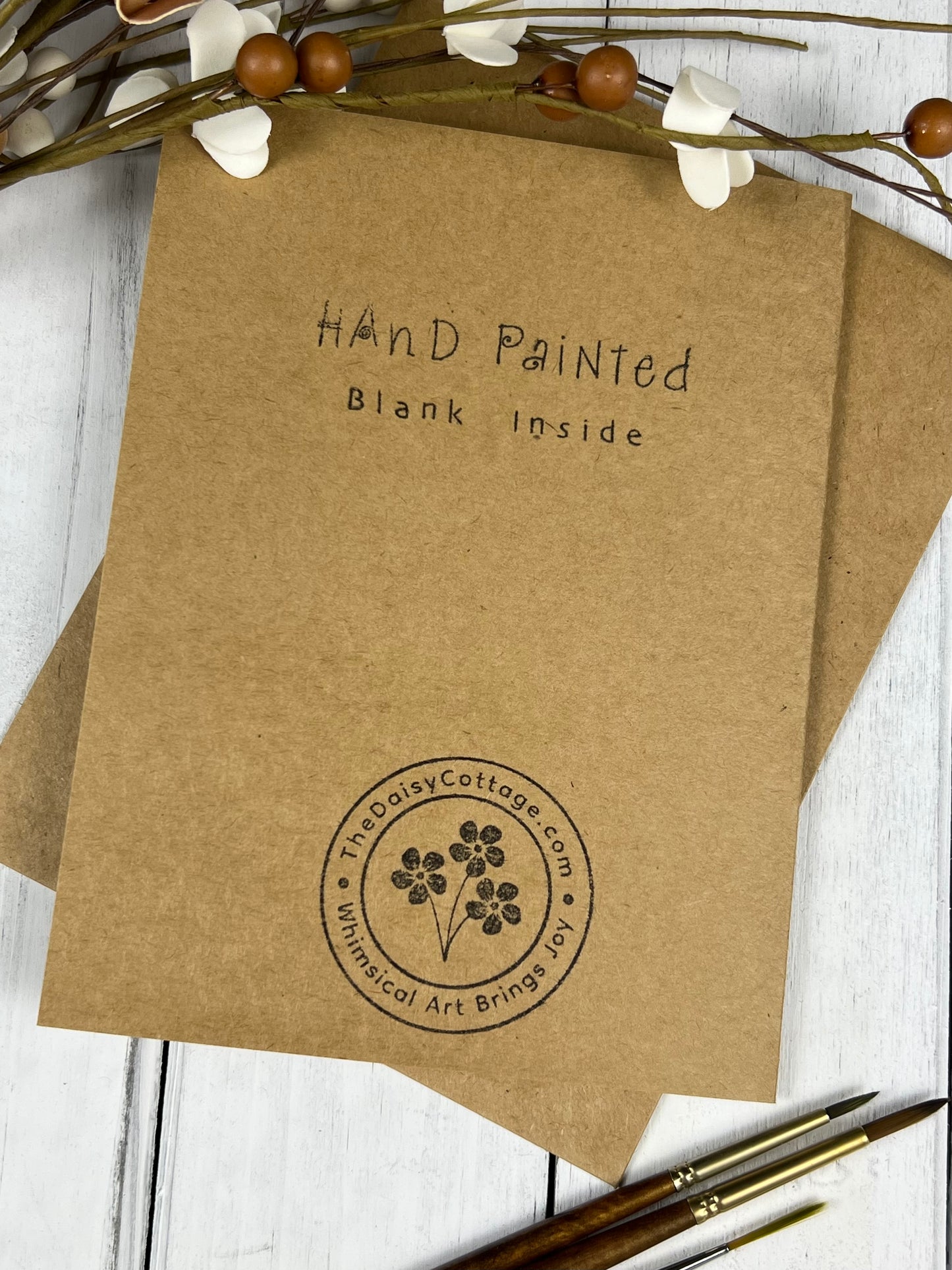 "Jeans & Collared Shirt" - Hand Painted Watercolor Greeting Card