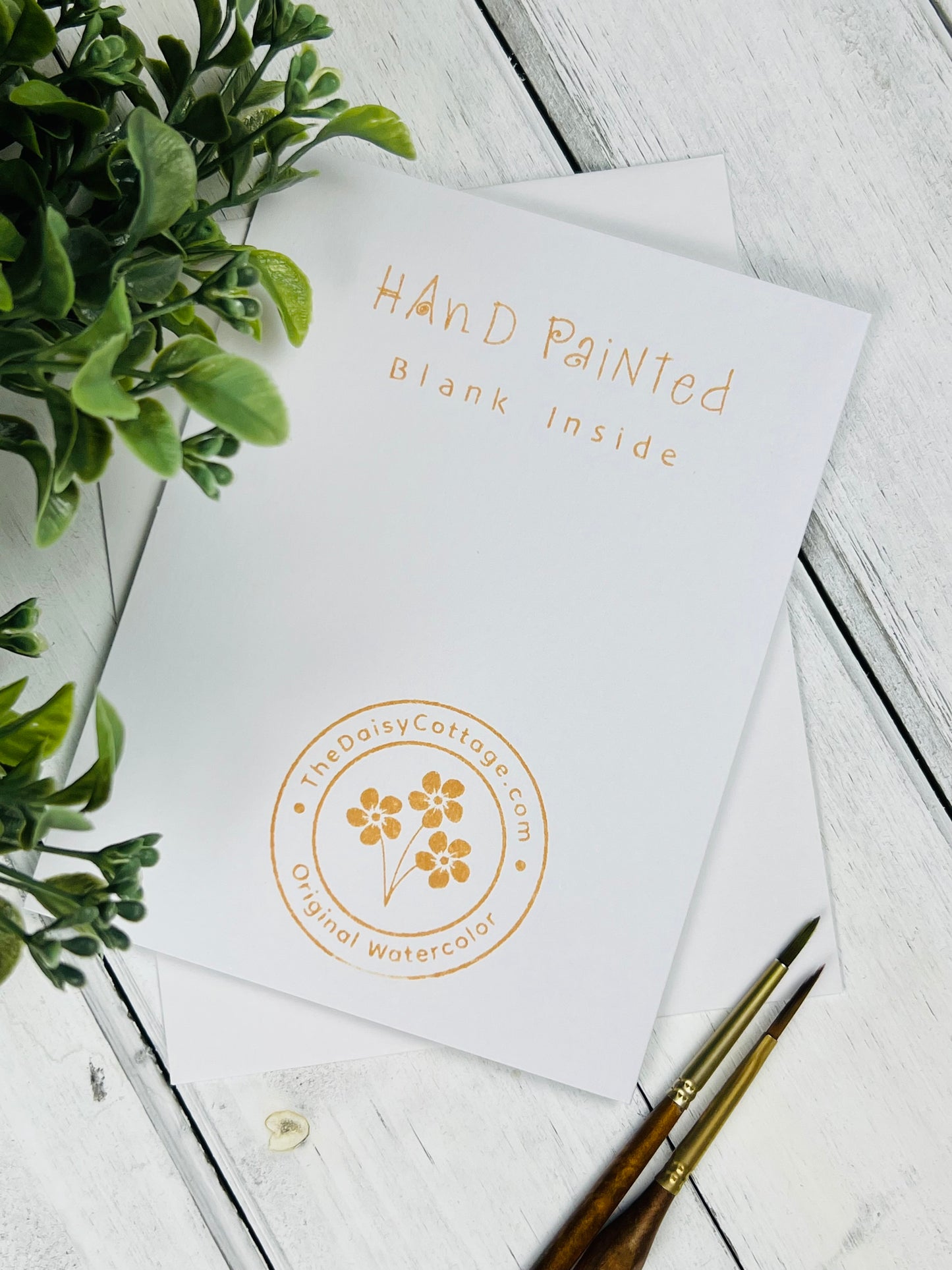 "Bear Swinging" - Hand Painted Watercolor Greeting Card