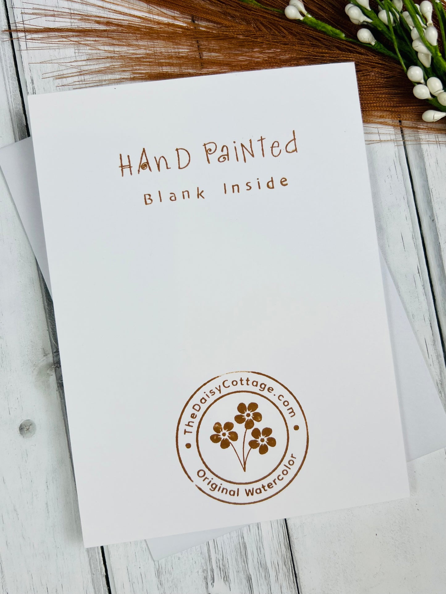 "Thinking of You" - Hand Painted Watercolor Greeting Card