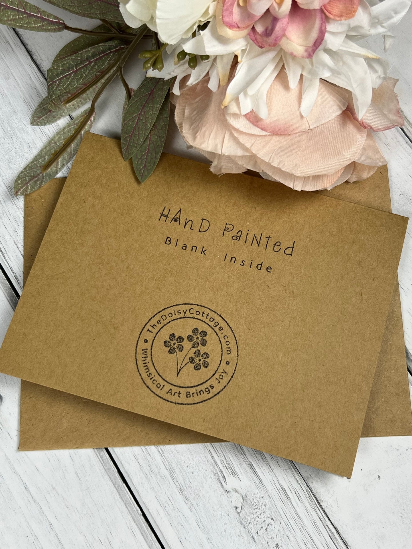 "Hello" - Hand Painted Watercolor Greeting Card