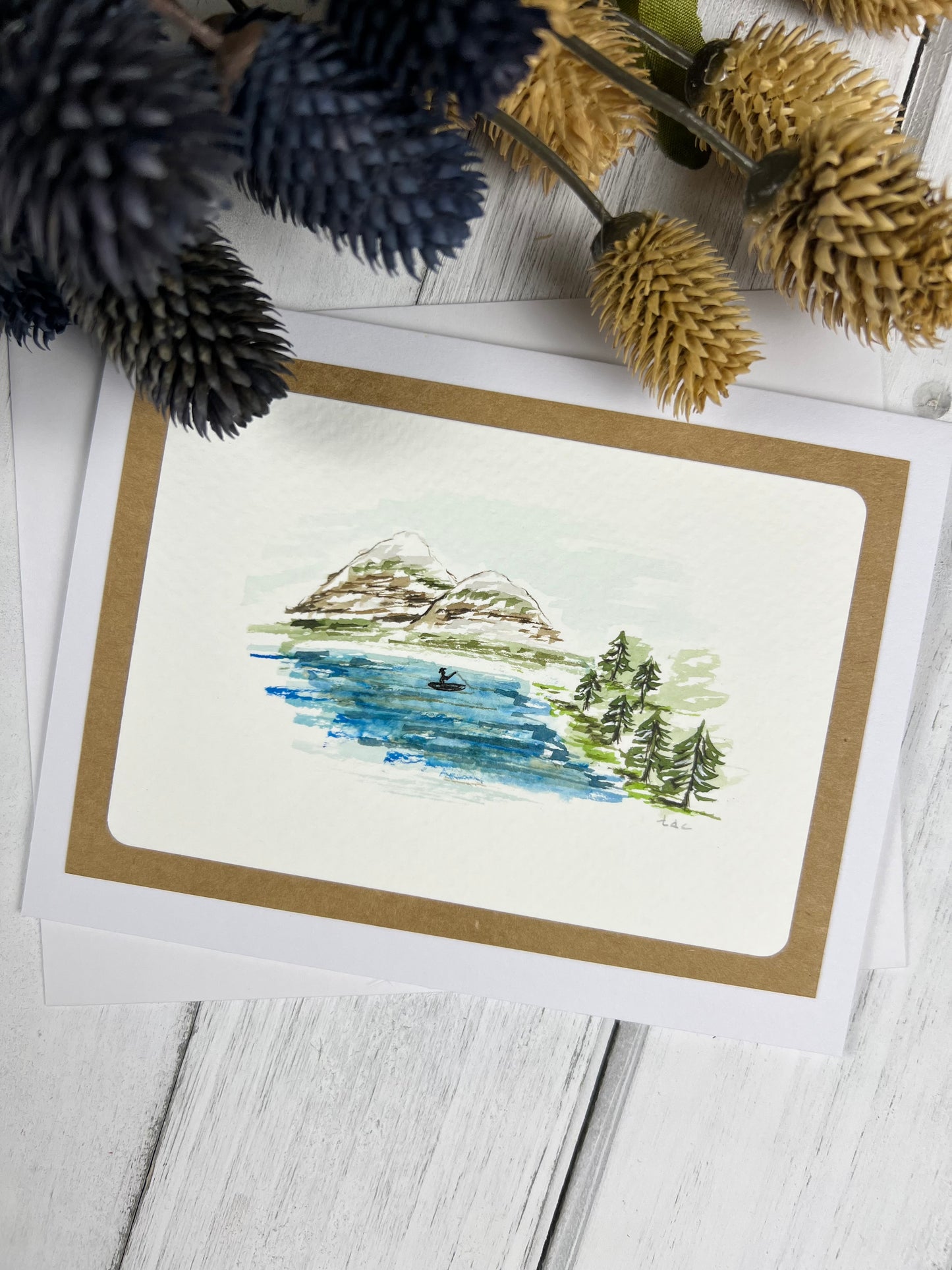 "Calming the Soul" - Hand Painted Watercolor Greeting Card