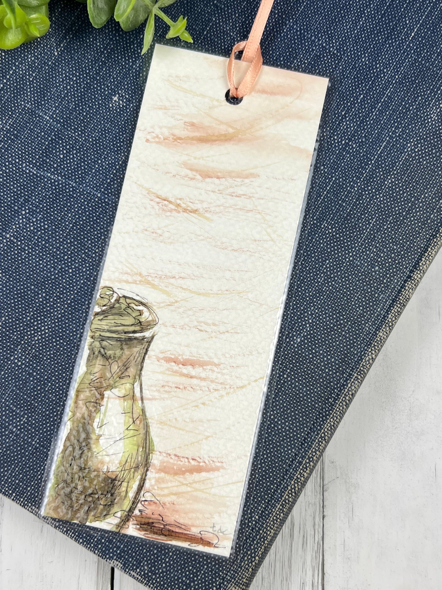 Bookmark "Artsy Jar" - Hand Painted Watercolor