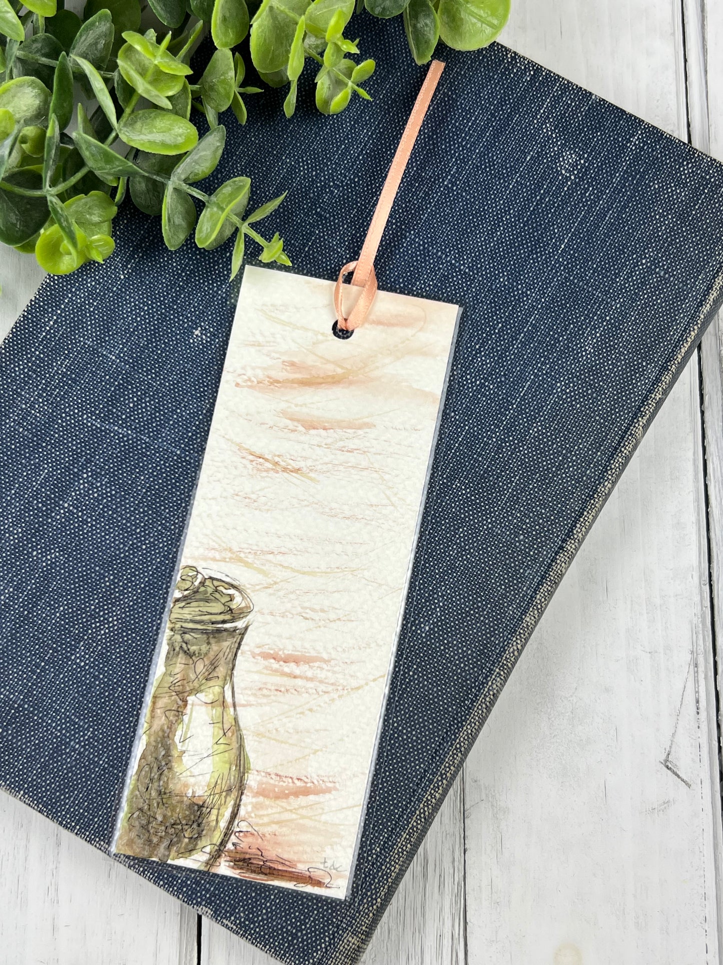Bookmark "Artsy Jar" - Hand Painted Watercolor