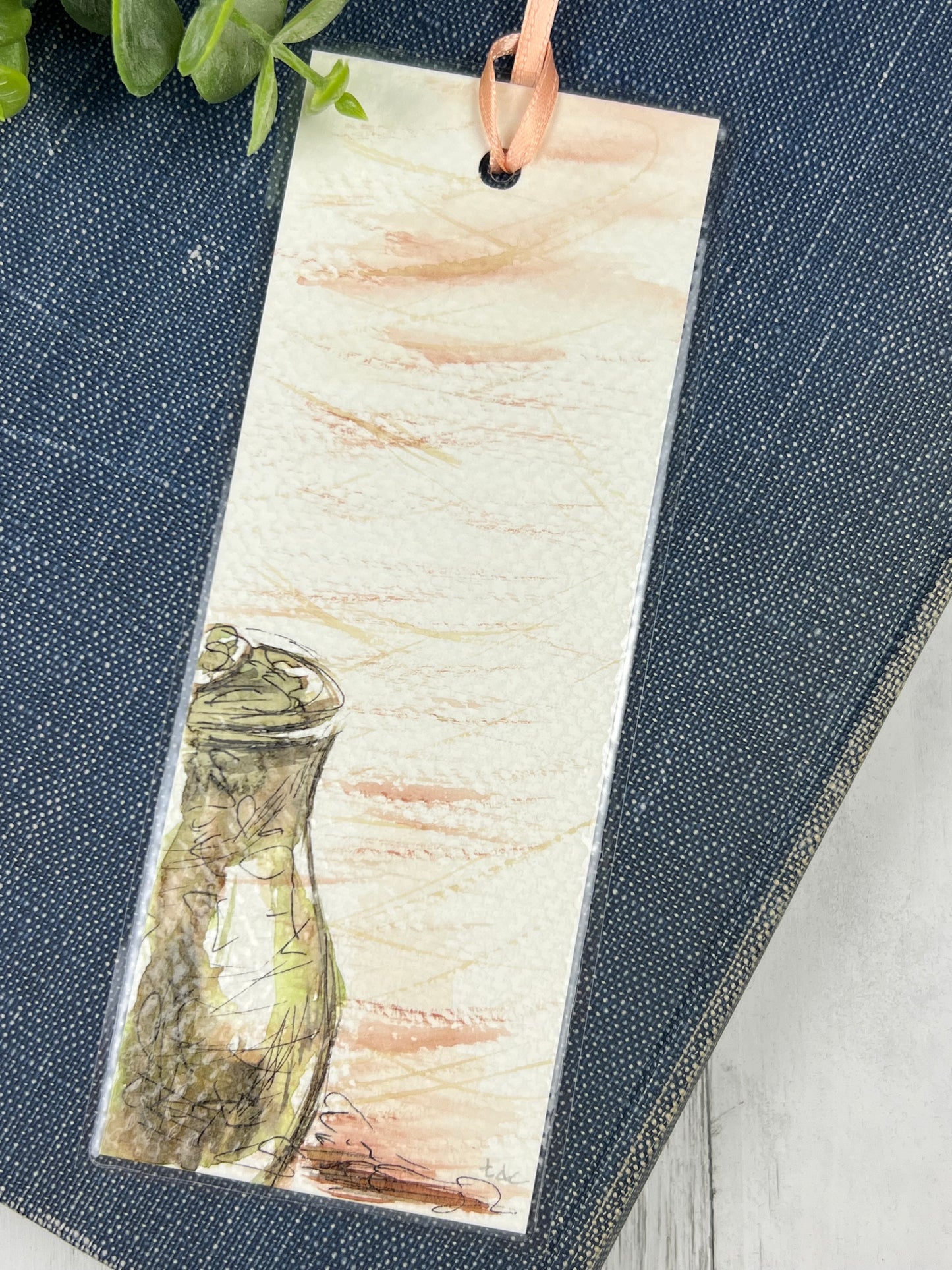 Bookmark "Artsy Jar" - Hand Painted Watercolor