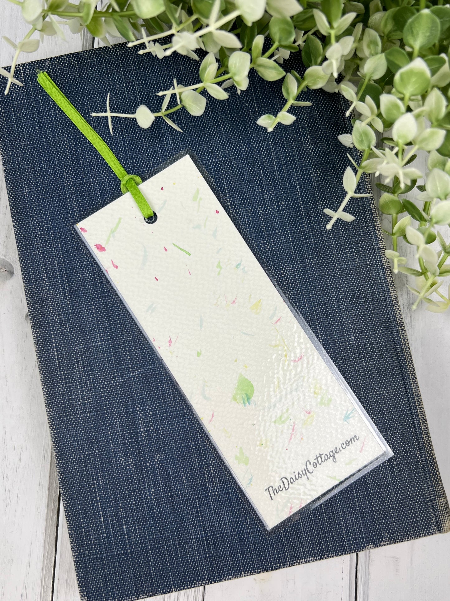 Bookmark "Neon Lines" - Hand Painted Watercolor