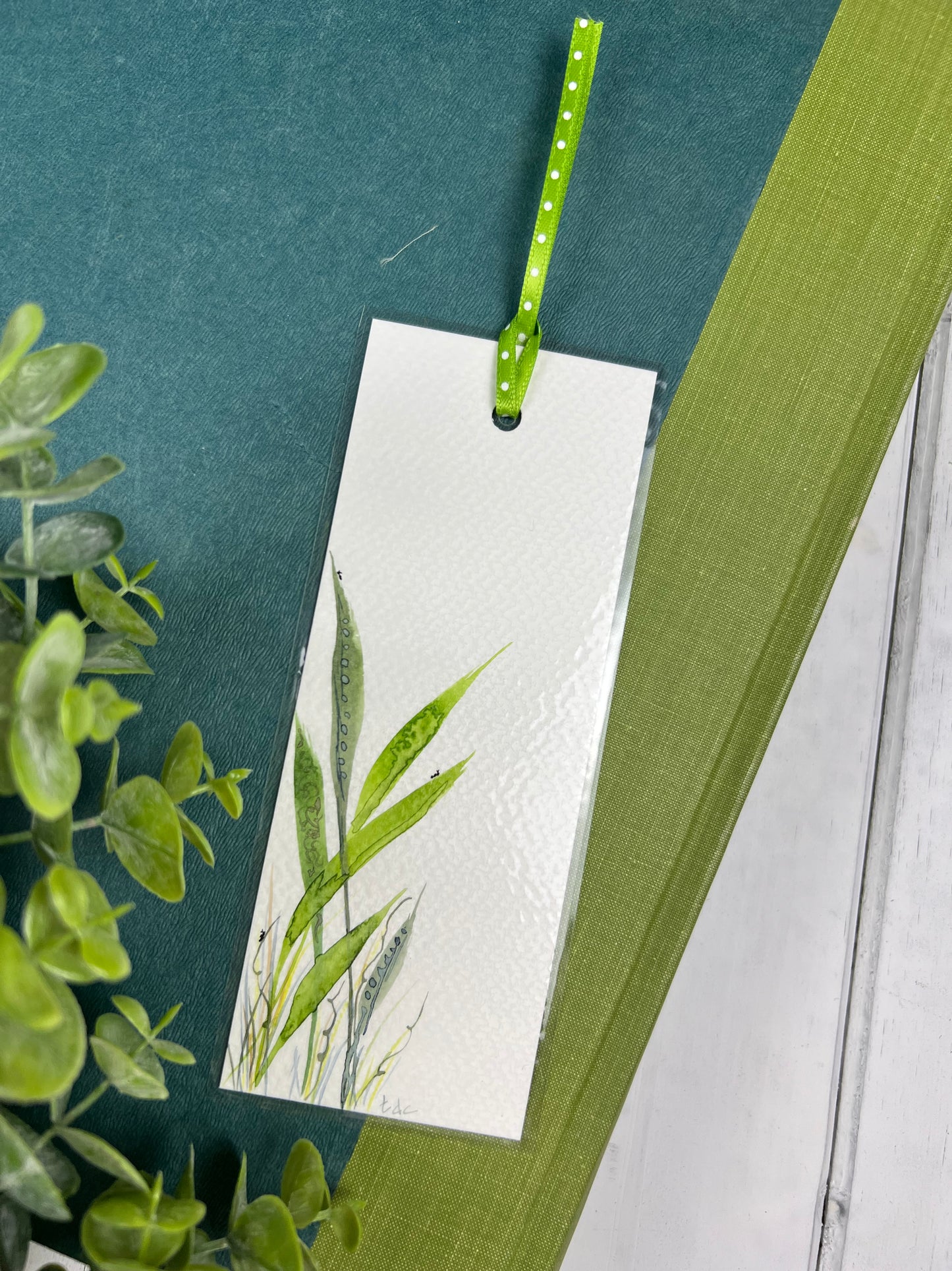 Bookmark "Nature's Pathway" - Hand Painted Watercolor