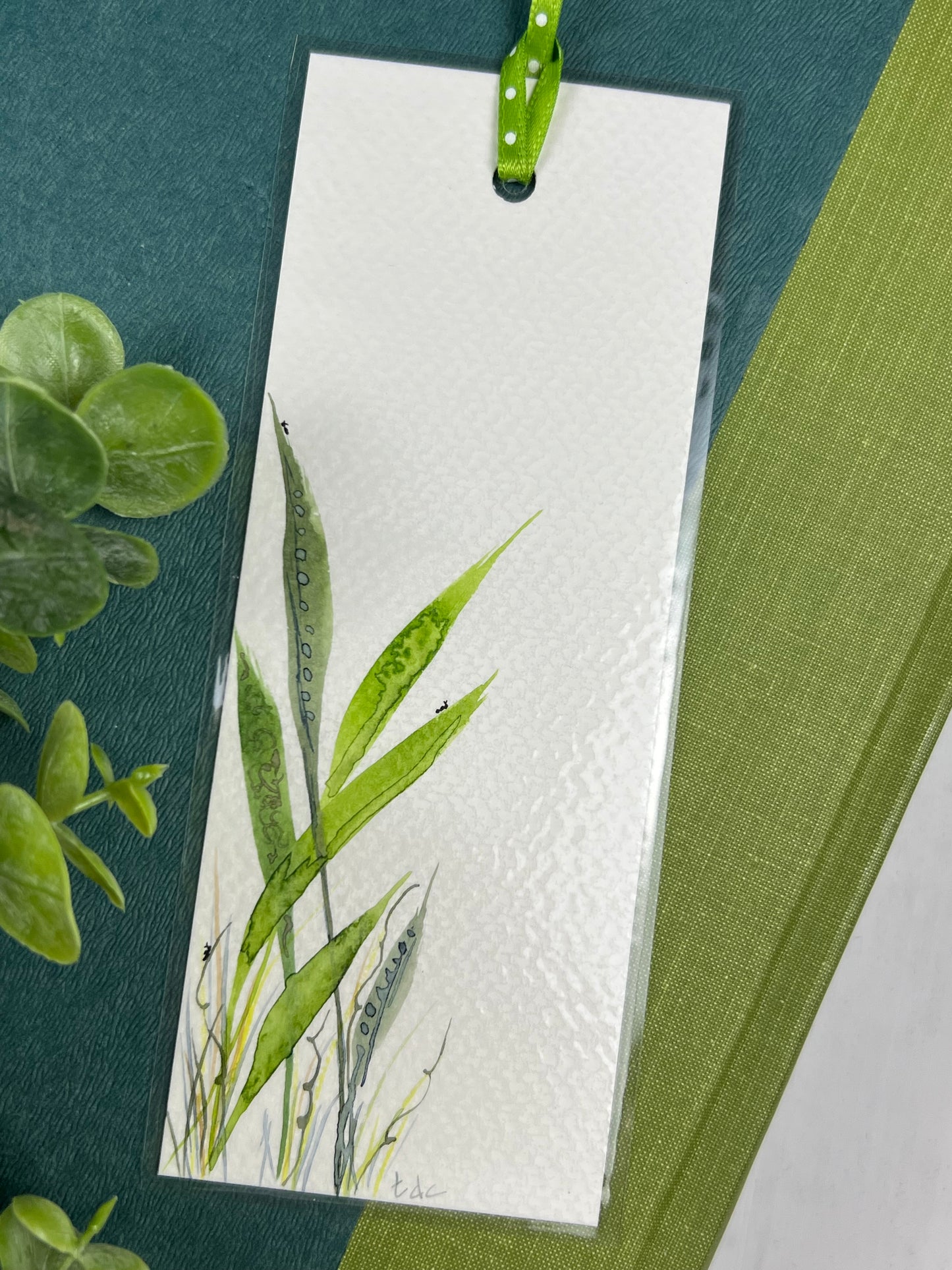 Bookmark "Nature's Pathway" - Hand Painted Watercolor