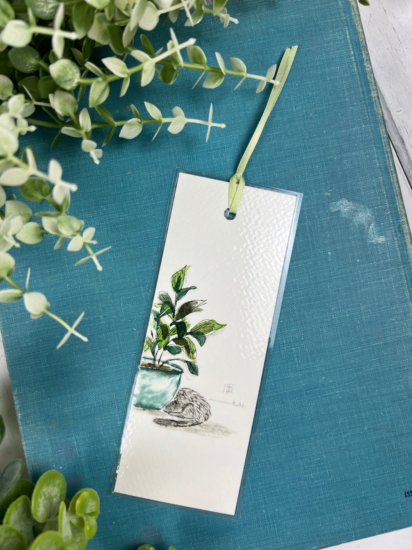 Bookmark "Cat Life" - Hand Painted Watercolor