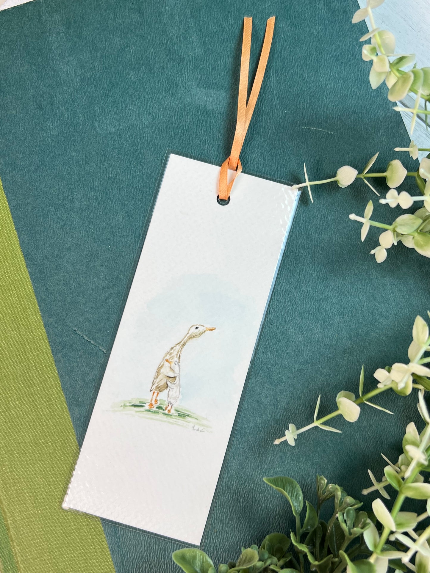 Bookmark "You and Me" - Hand Painted Watercolor