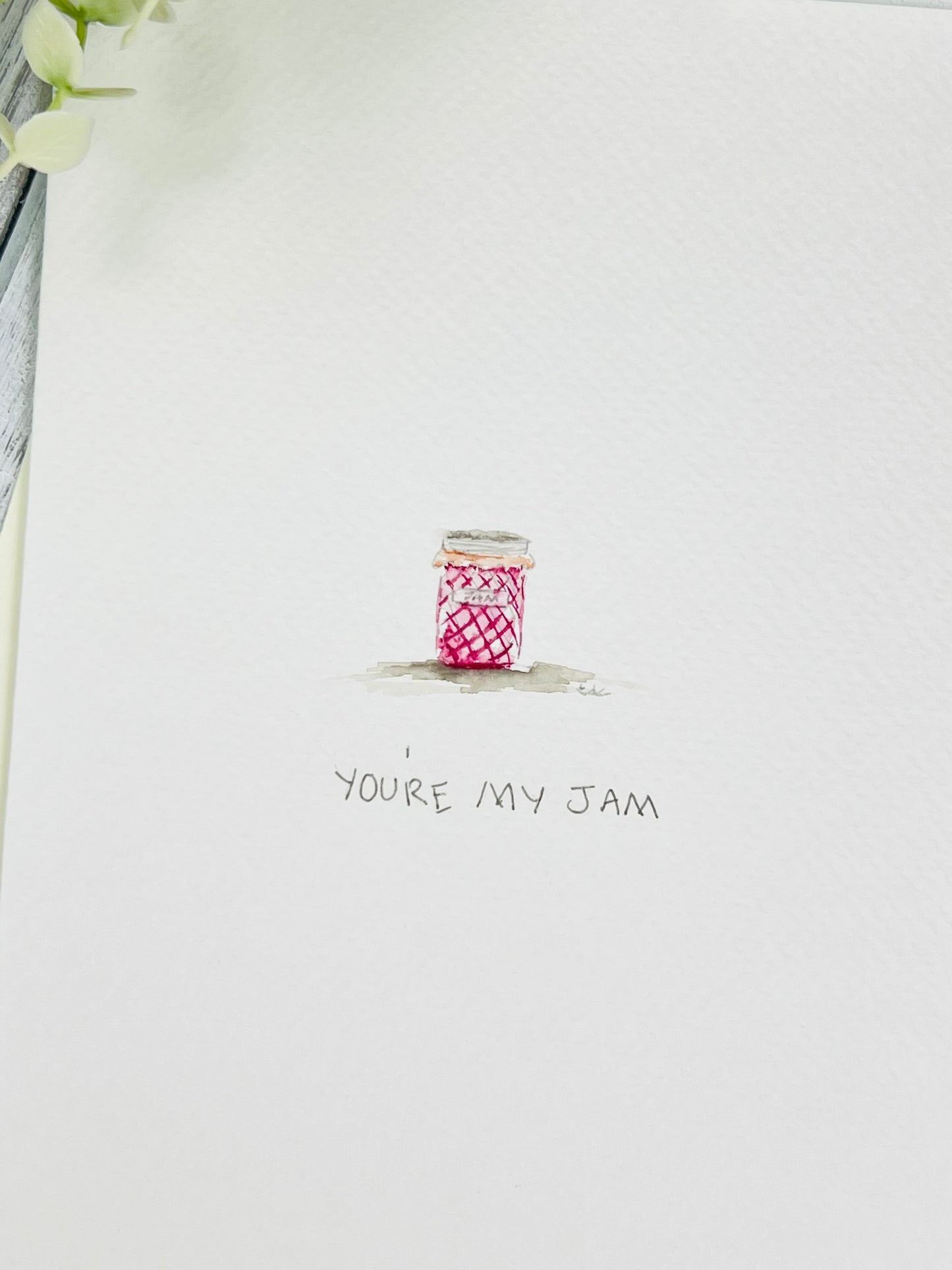 "You're My Jam" - Watercolor Greeting Card