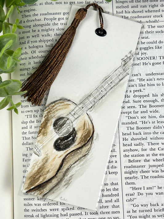 Bookmark "Guitar Vibes" - Hand Painted