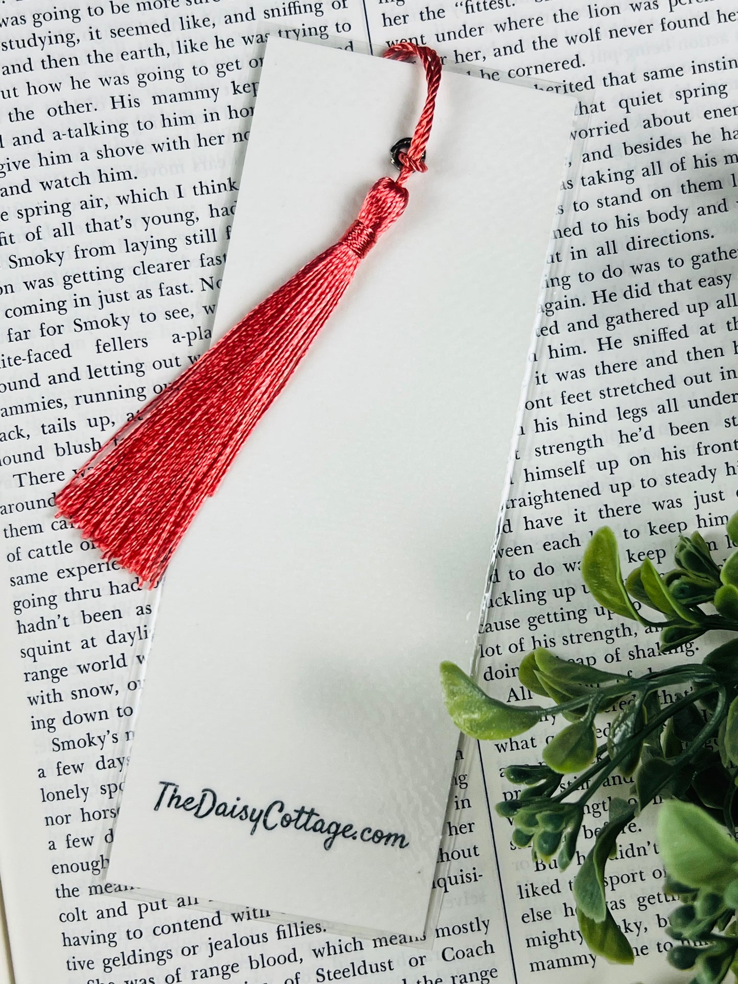 Bookmark "Bicycle with Flowers" - Hand Painted