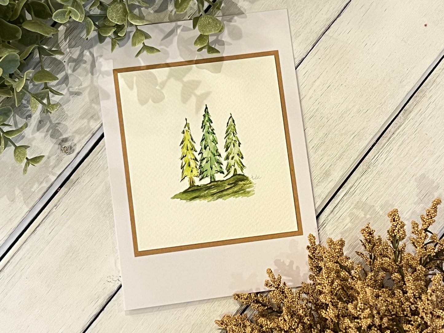 "Trees" - Original Watercolor Greeting Card